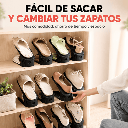 Organizador en V Ajustable para Zapatos - Más Espacio, Más Orden